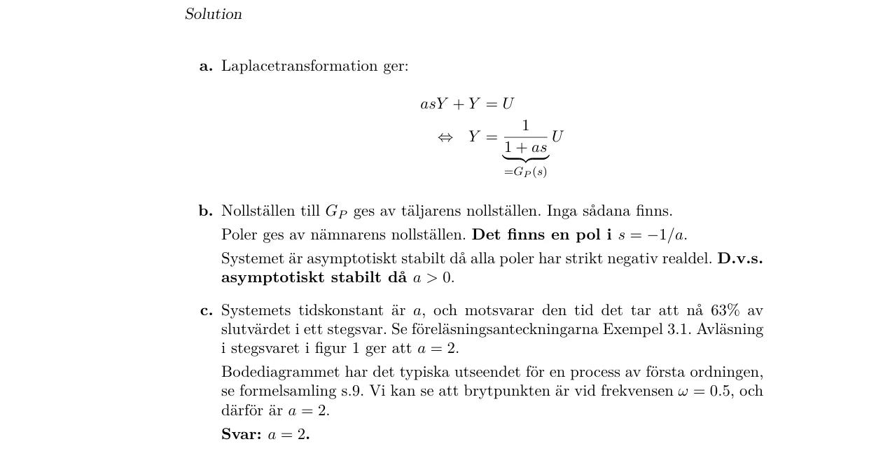 Lösning till uppgift 1