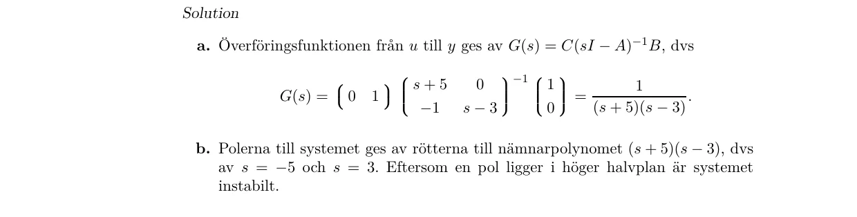 Lösning till uppgift 1